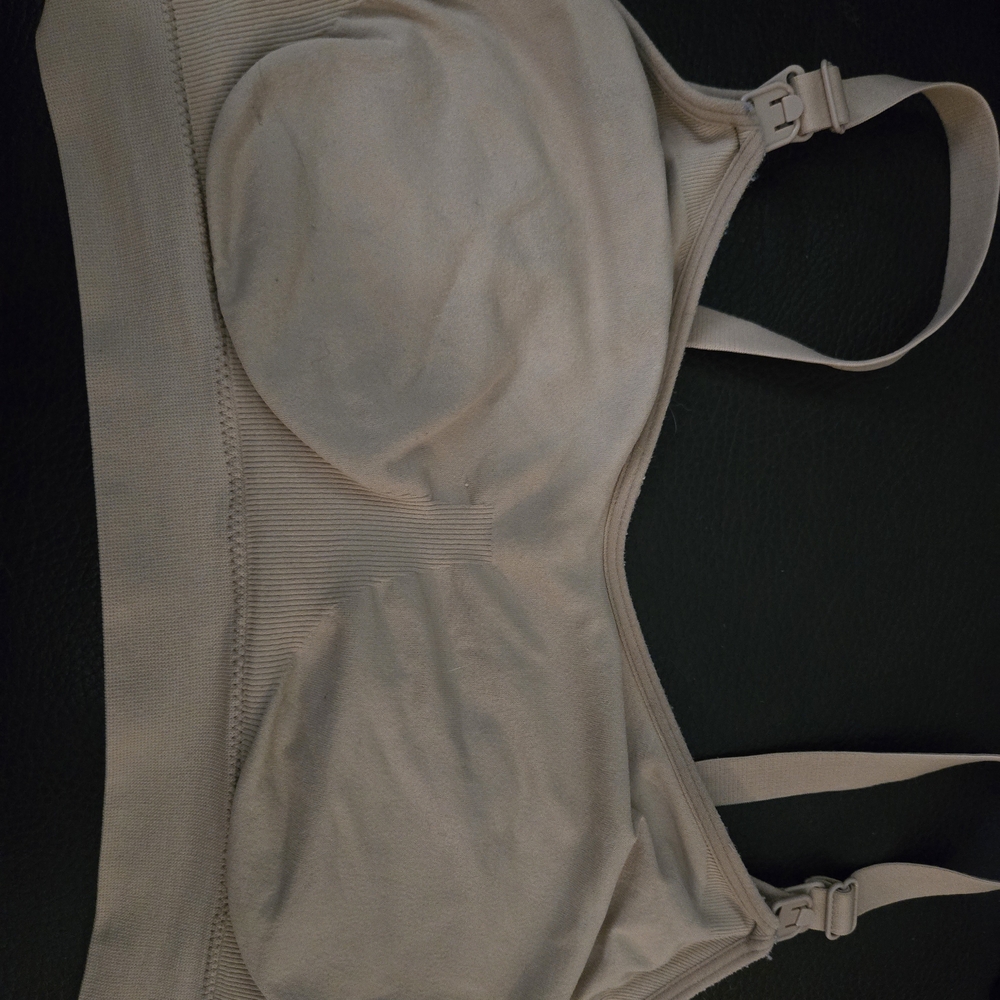 Seamless Cream Maternity Bra
